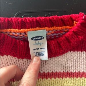 Old Navy Baby Multicolor Striped Sweater